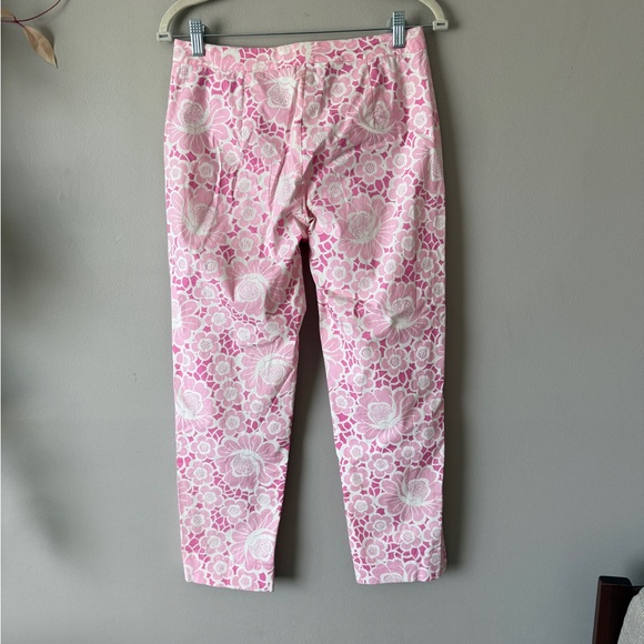 Vintage Lilly Pulitzer pink floral slacks pants 2 - Picture 7 of 9